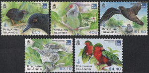 Питкерн, 2011, Птицы, 5 марок
